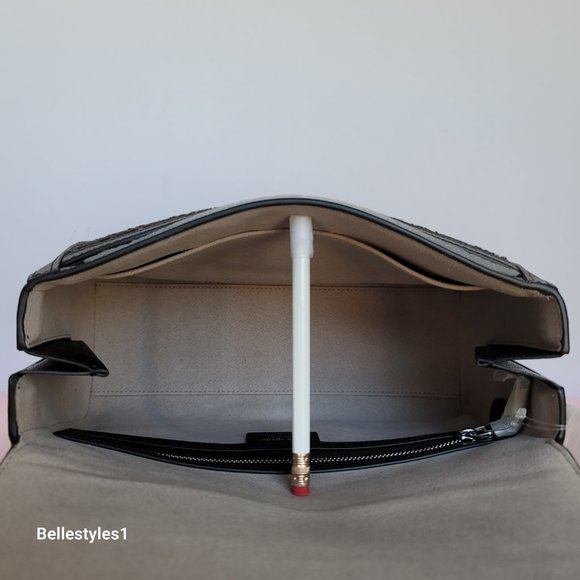 KATE SPADE Katy Tweed Medium Top Handle Bag-Black Multi - Picture 15 of 16